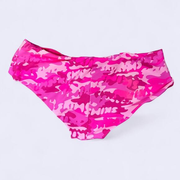 SKIMS Pink Camo Cheeky Bikini Bottoms Size XS‎ NWT | Y2K Swim Coquette Trendy - Picture 2 of 7